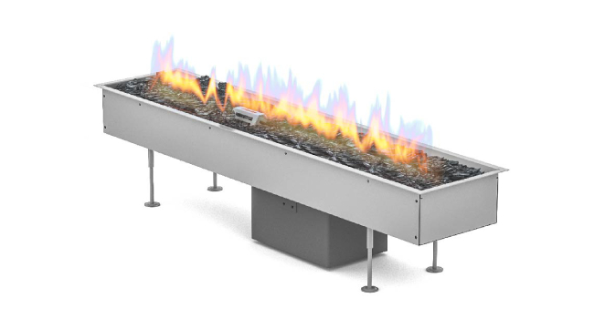 Outdoor Automatic Linear Gas Fireplace Burner Galio Insert 40 3/8"