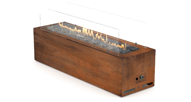 Outdoor Manual Gas Fireplace Galio Corten